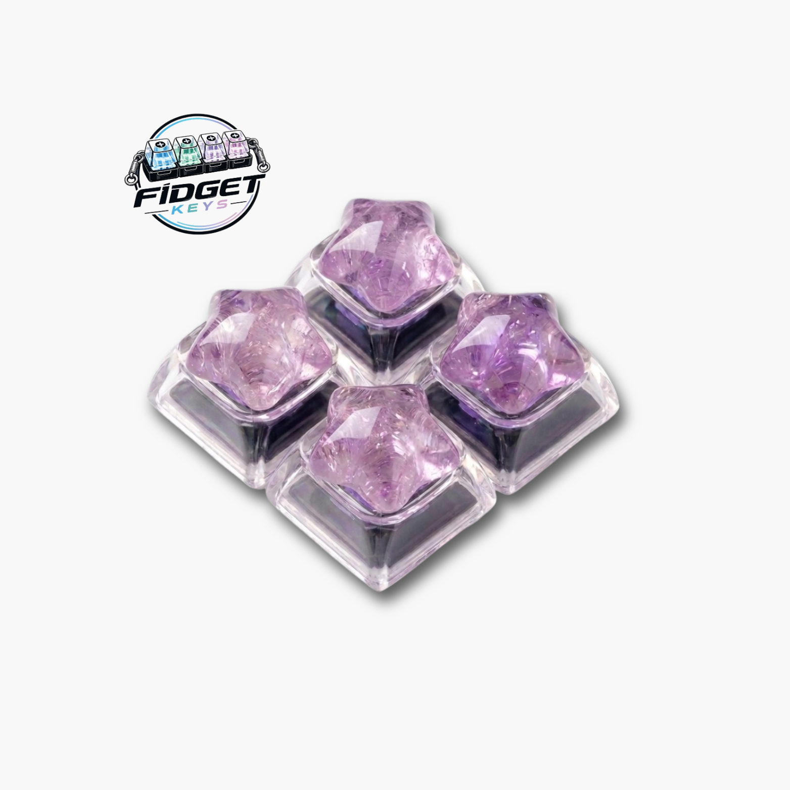 Purple Star Keys Caps